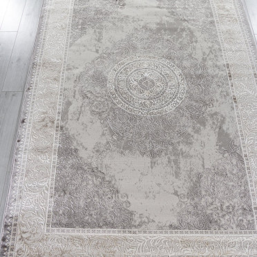 Ковер P0540 - L.GRAY / L.GRAY - Прямоугольник - коллекция LUCCI