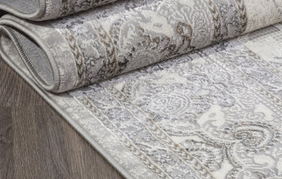 Ковер 07540A - GREY FDY / CREAM HB - Прямоугольник - коллекция ASADU