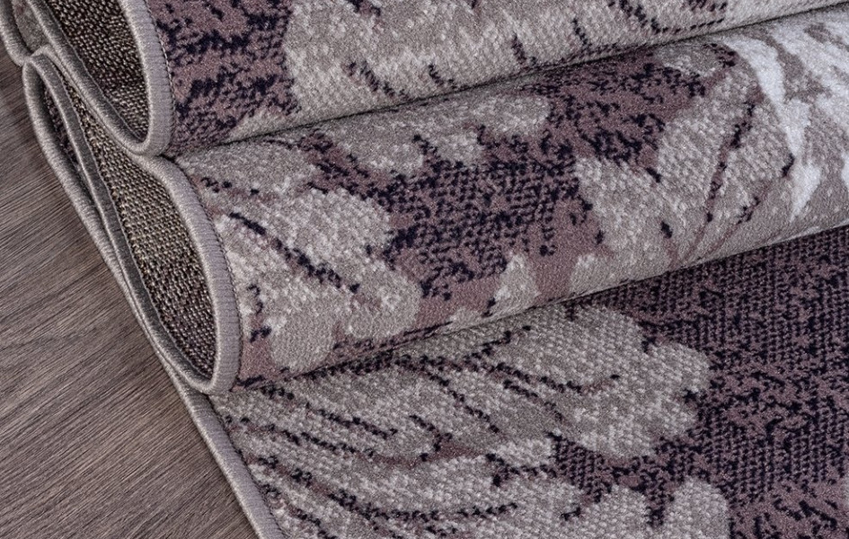 Ковер D213 - GRAY-PURPLE - Прямоугольник - коллекция SILVER