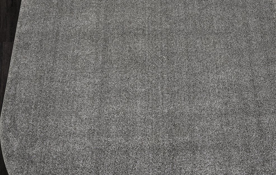 Серый однотонный овальный ковер T600 - GRAY - коллекция SOFIA