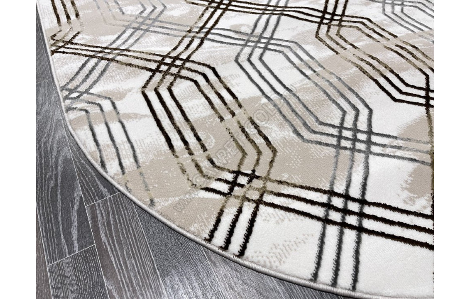 Турецкий ковер 40544C_COKME BEJ / COKME BEYAZ ОВАЛ