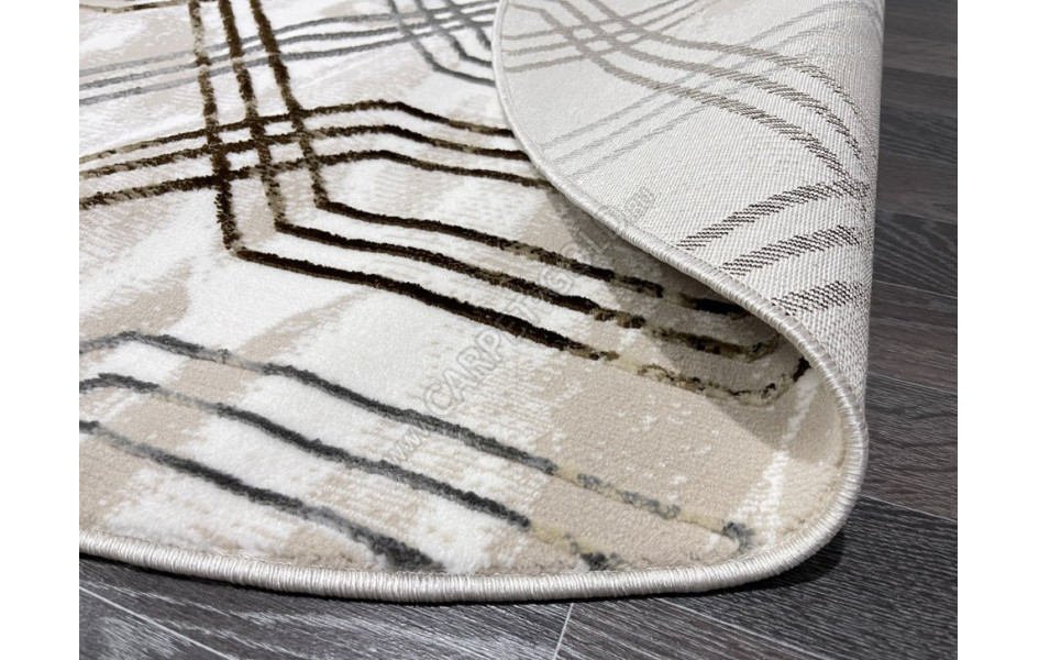 Турецкий ковер 40544C_COKME BEJ / COKME BEYAZ ОВАЛ