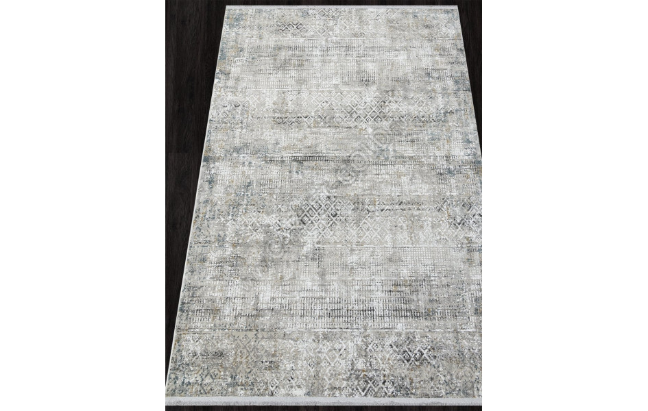 Ковер A047AJ - GREY / BLUE - Прямоугольник - коллекция LORENZO