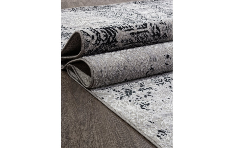 Ковер F281 - DARK GRAY - Прямоугольник - коллекция PALERMO