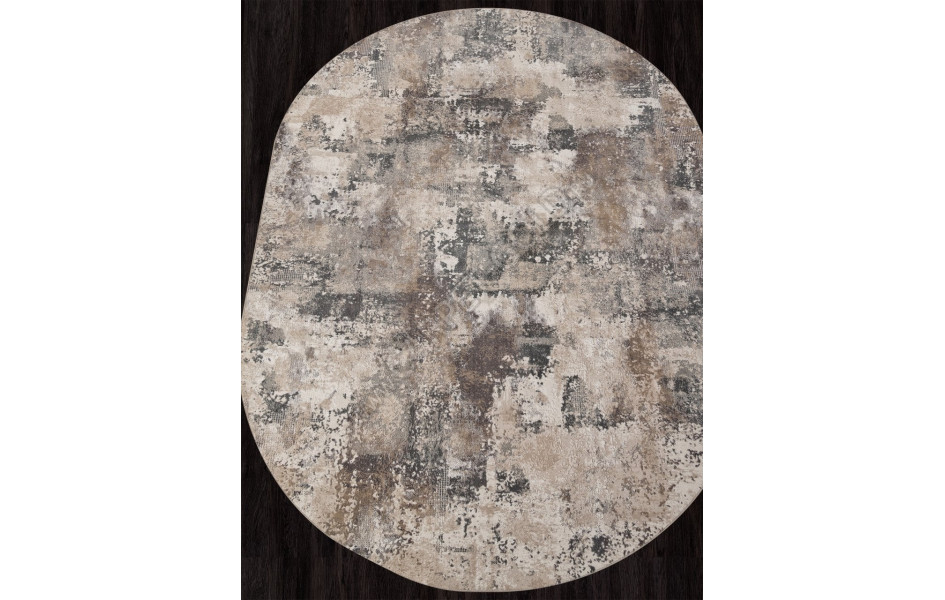 Ковер M032A - CREAM / TAUPE - Овал - коллекция SIESTA