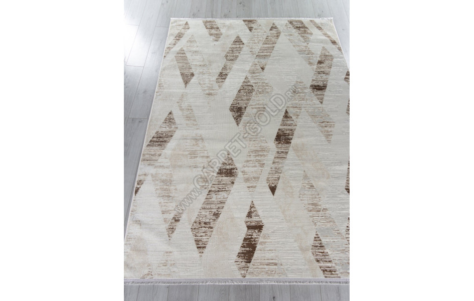 Ковер 33162A - CREAM / WHITE - Прямоугольник - коллекция SHINE