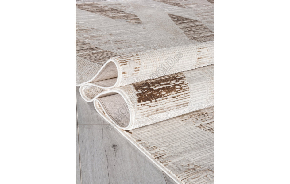 Ковер 33162A - CREAM / WHITE - Прямоугольник - коллекция SHINE