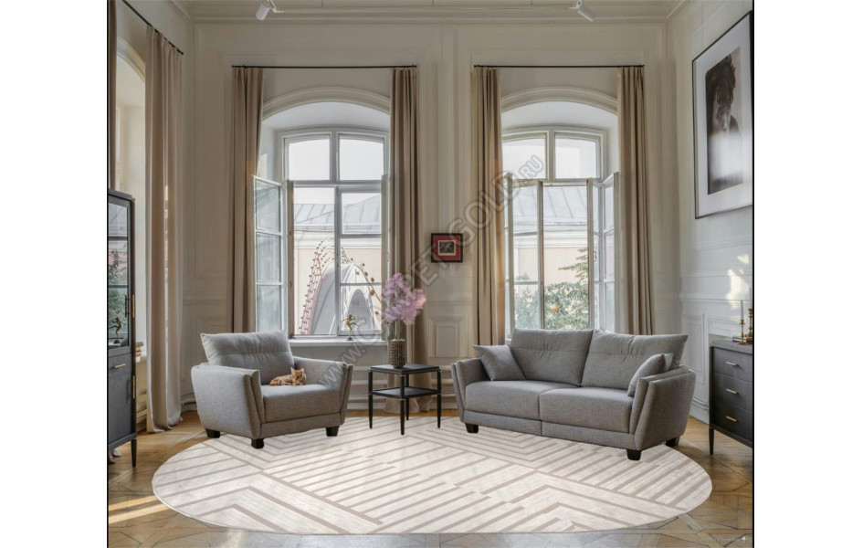 Ковер F438 - CREAM - Овал - коллекция DIOS