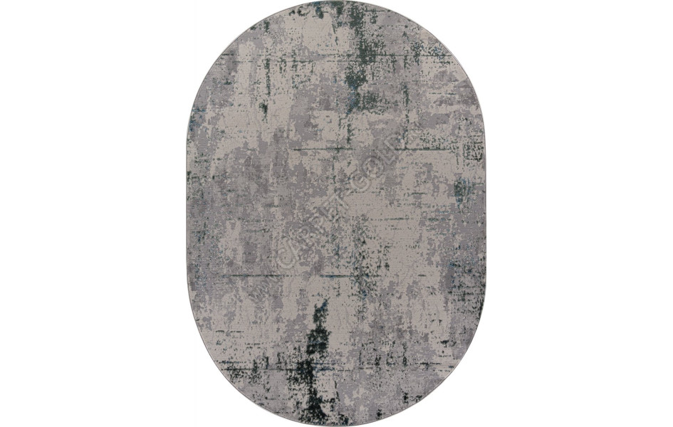 Ковер F169 - CREAM-D.GREEN - Овал - коллекция LIMAN