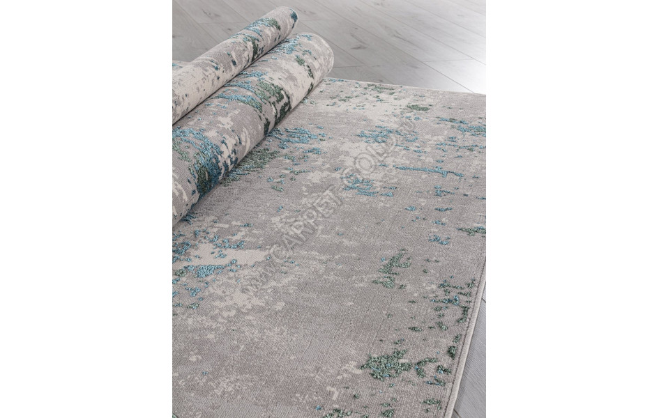 Ковер F477 - GRAY-BLUE - Прямоугольник - коллекция LIMAN