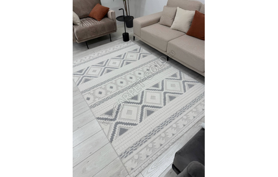 PL 273_CREAM GREY Поло